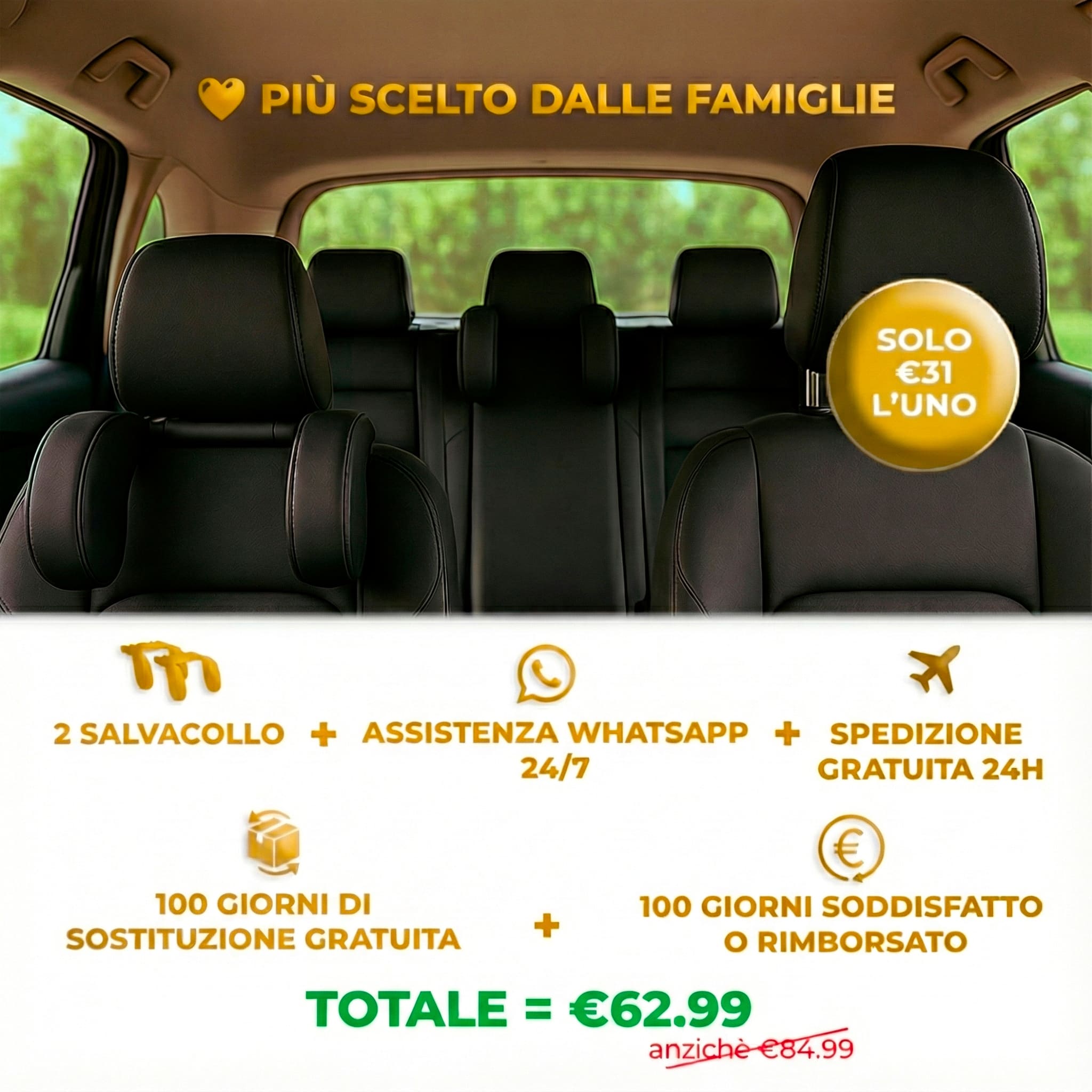 SalvaCollo Sogno PRO™ | Dormi Comodo in Auto, Senza Più Testa che Crolla!