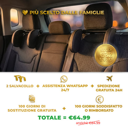 SalvaCollo Sogno PRO™ | Dormi Comodo in Auto, Senza Più Testa che Crolla!
